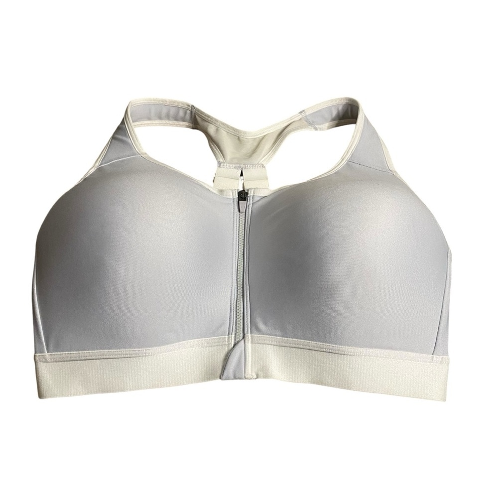 Under Armour Women's Periwinkle High Crossback Zip Sports Bra